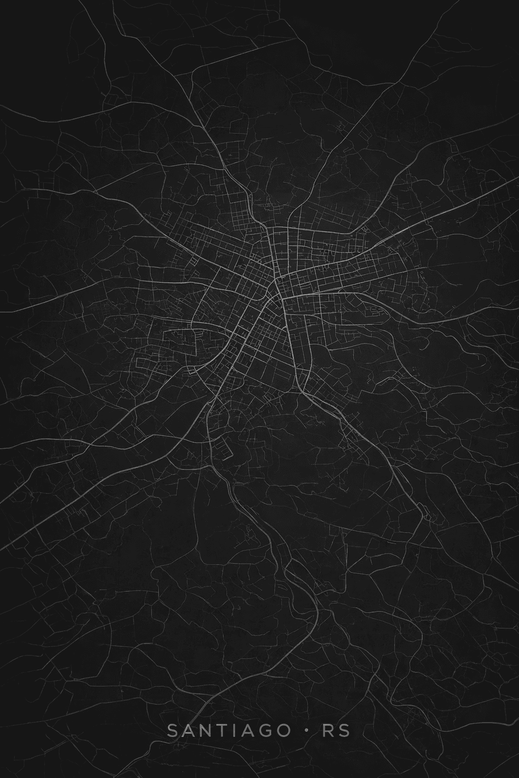 Mapa urbano Santiago RS